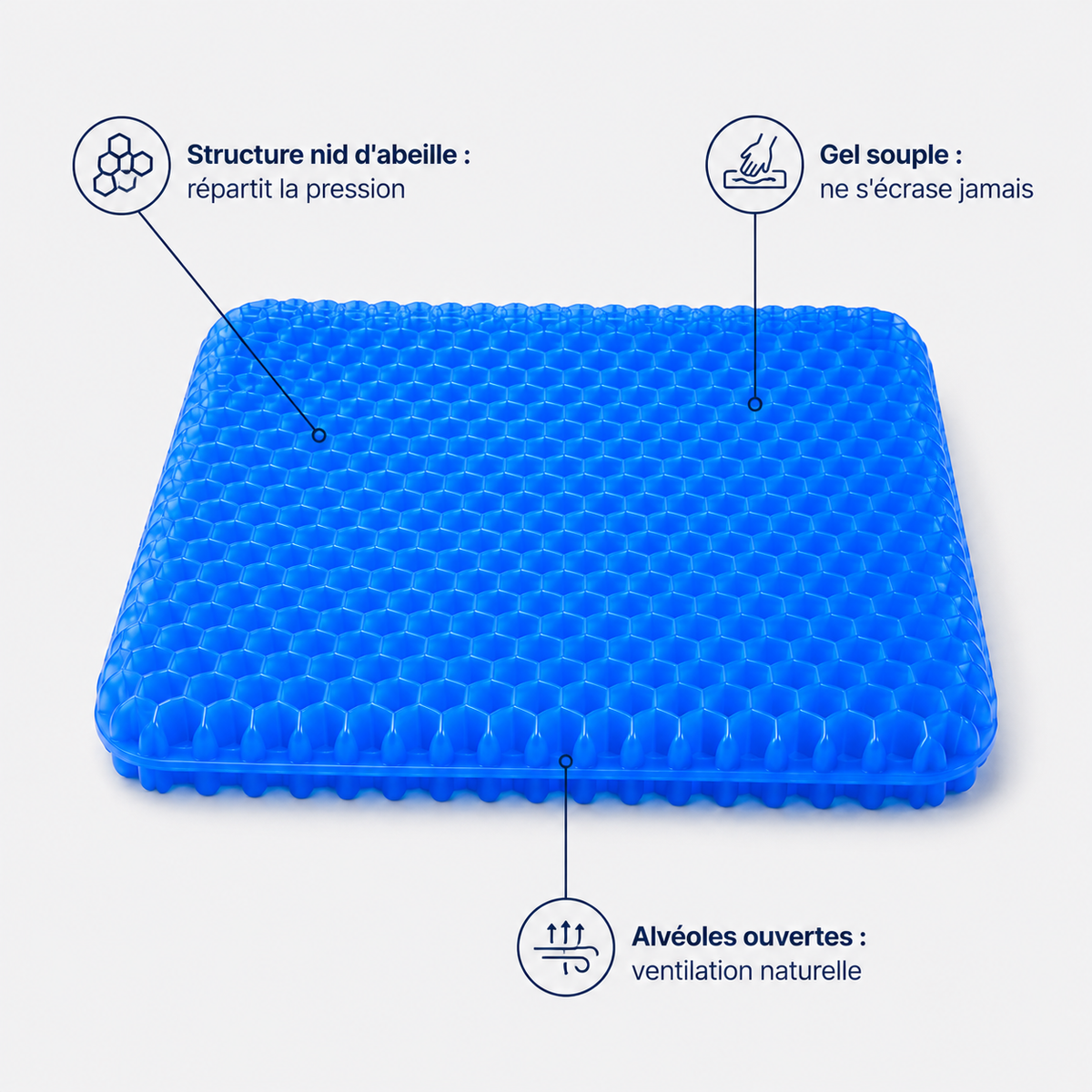 Coussin Orthopédique   42×36 cm